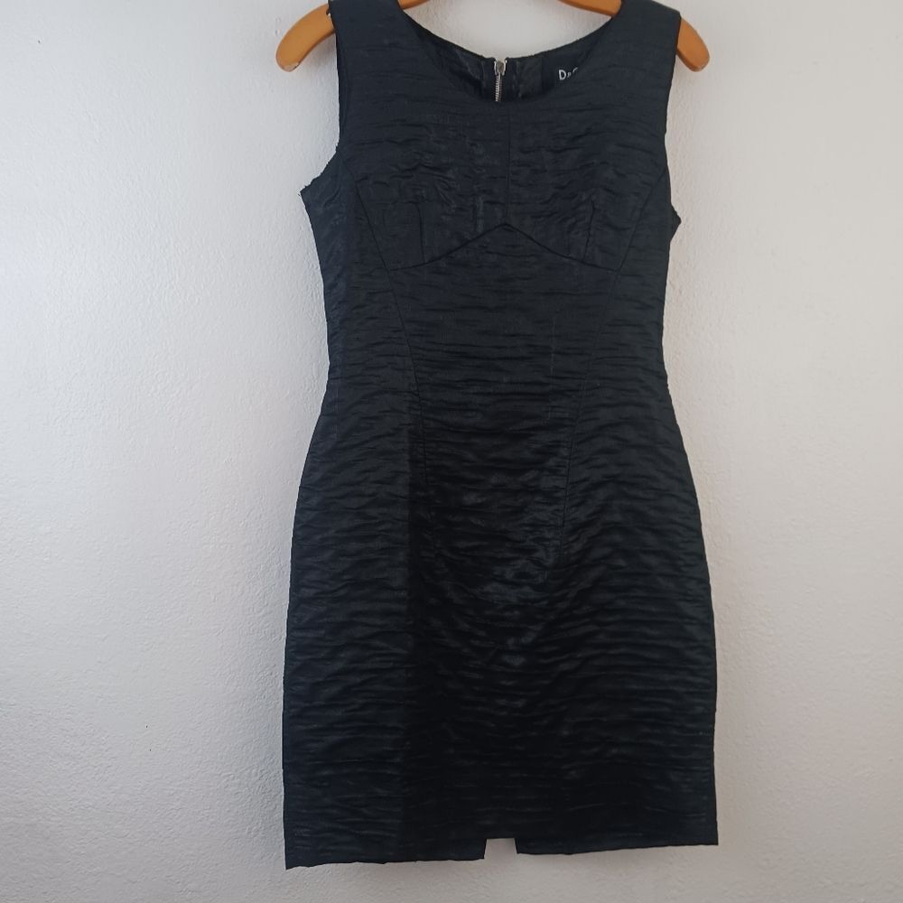 Dolce & Gabbana Black Metallic sleeveless  midi Dress size 42/6 - Picture 2 of 11